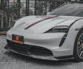 ARMA Speed Aerodynamic Front Lip Spoiler (Carbon Fiber) for Porsche Taycan 9J1