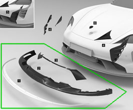 TechArt Aero Front Lip Spoiler for Porsche Taycan CrossTurismo