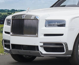 MANSORY Soft Add-On Aero Front Lip Spoiler Set (Dry Carbon Fiber) for Rolls-Royce Cullinan