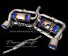 Power Craft Tornado Exhaust Muffler System with Tips (Stainless with Titanium) for Toyota 86 / BRZ