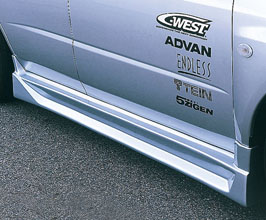 C-West Aero Side Steps (FRP) for Subaru Impreza WRX GD