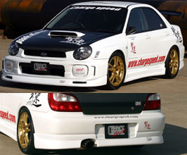 ChargeSpeed Aero Half Spoiler Kit - Type 1 (FRP) for Subaru Impreza WRX GD