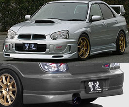 ChargeSpeed Aero Half Spoiler Kit (FRP) for Subaru Impreza WRX STI