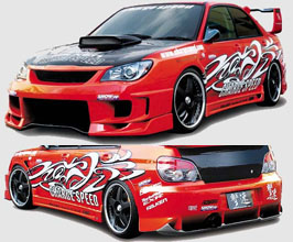 ChargeSpeed Aero Body Kit - Type 2 (FRP) for Subaru Impreza WRX GD