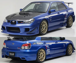 INGS1 N-SPEC Body Kit with Rear Side Spoilers (FRP) for Subaru Impreza WRX GD