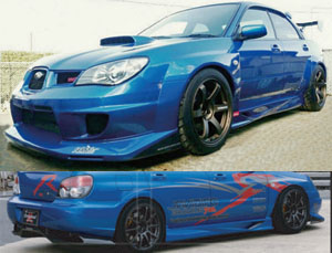 VOLTEX Aero Wide Body Kit (FRP) for Subaru Impreza WRX (Incl STI)