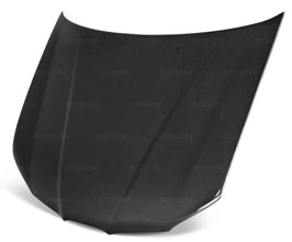 Seibon RS Style Front Hood Bonnet with Scoop Delete (Carbon Fiber) for Subaru Impreza WRX GD