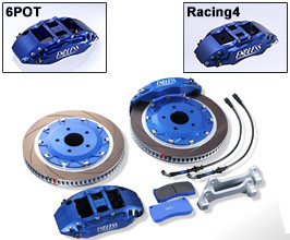 Endless Brake Caliper Kit - Front 6POT 345mm and Rear Racing4 332mm for Subaru Impreza WRX GD