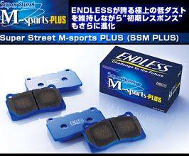 Endless SSM Plus Super Street M-Sports Low Dust and Noise Brake Pads - Front & Rear for Subaru Impreza WRX STI GDB with Brembo Calipers