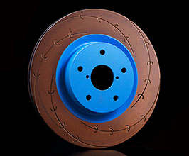 Endless Brake Rotors - Rear 1-Piece with E-Slits for Subaru Impreza WRX STI with Brembo Calipers