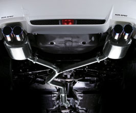 BLITZ NUR-Spec VSR Exhaust System with Quad Burnt Tips (Stainless) for Subaru Impreza WRX GV