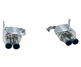 HKS Legamax Premium Exhaust Mufflers with Quad Ti Tips (Stainless) for Subaru Impreza WRX GV