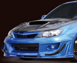 thumbnail image 2 of FREE-AUTO802 PD-Style Front Bumper Lip – 2002-2003 Subaru Impreza WRX Sedan, Unpainted Black Polyurethane 2 of 6