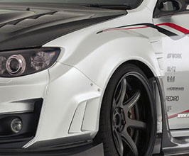 Varis Front 35mm Wide Fenders for Varis v2 Bumper - Version 2 for Subaru Impreza WRX GV