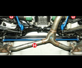 Cusco Lower Member Bar Power Brace - Rear (Steel) for Subaru Impreza WRX GV
