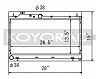 KOYORAD Racing Radiator with Hyper V Series 36mm Core (Aluminum)