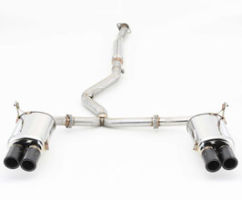 FujitSubo Authorize RM Exhaust System with Quad Carbon Tips (Stainless) for Subaru WRX VA