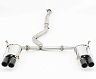 FujitSubo Authorize RM Exhaust System with Quad Carbon Tips (Stainless) for Subaru WRX STi