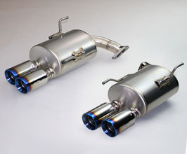 Ganador Vertex Sports PBS Exhaust System with Quad Tips (Titanium) for Subaru WRX STI