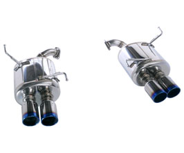 HKS LegaMax Premium Exhaust Mufflers with Quad Tips (Stainless) for Subaru WRX VA