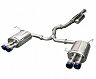 HKS Super Turbo Muffler Exhaust System with Quad Ti Tips (Stainless) for Subaru WRX (Incl STI)