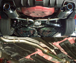Syms EX Chamber and Exhaust Muffler Set (Stainless with Titanium) for Subaru WRX VA