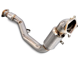 Syms FSC Twin Catalyzer Pipe - 300 Cell and 200 Cell (Stainless) for Subaru WRX STI