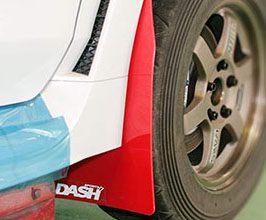 OYUKAMA Dash Rally Mud Flaps - Front (Red) for Subaru WRX STI