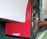 OYUKAMA Dash Rally Mud Flaps - Rear (Red) for Subaru WRX STI