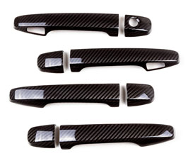 REVEL GT Dry Door Handle Overlay Covers (Dry Carbon Fiber) for Subaru WRX VA