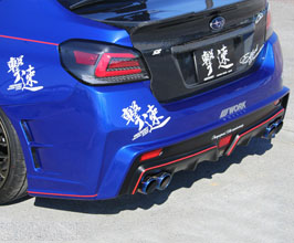 ChargeSpeed Gekisoku Rear Bumper - Type 1 (FRP) for Subaru WRX VA