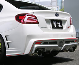 ChargeSpeed Gekisoku Rear Bumper - Type 3 (FRP) for Subaru WRX STI / S4