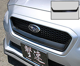 ChargeSpeed Front Grill Garnish (Dry Carbon Fiber) for Subaru WRX STI / S4