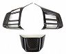 REVEL GT Dry Steering Wheel Insert Overlay Covers Set (Dry Carbon Fiber) for Subaru WRX STi