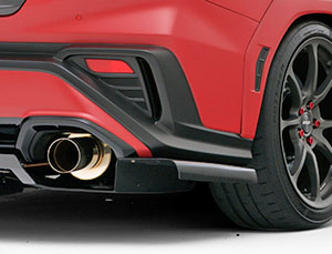 Varis Arising I Aero Rear Side Diffusers - PROVA Collaboration (Carbon Fiber) for Subaru WRX VB