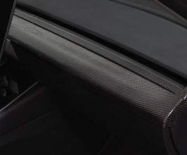 REVEL GT Dry Front Panel Overlay Cover (Dry Carbon Fiber) for Tesla Model 3