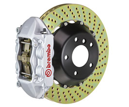 Brembo Gran Turismo Brake System - Rear 4POT with 365mm Drilled Rotors for Tesla Model X with Dual Rear Calipers