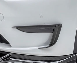 Vorsteiner Front Bumper Garnishes (Dry Carbon Fiber) for Tesla Model Y