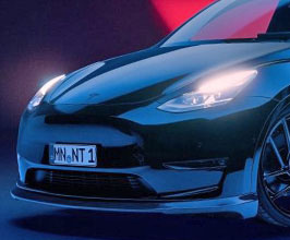 Tesla Model Y Carbon Fiber Front Lip Spoiler