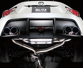 BLITZ NUR-Spec VSR Quad Exhaust System for BLITZ Rear (Stainless) for Toyota 86 ZN6
