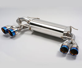 KUHL Exhaust System with Quad Slash Cut Tips (Stainless) for Toyota 86 / BRZ