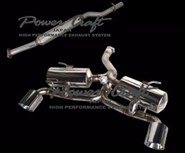 Power Craft Hybrid Exhaust System with Valves and Silencer Mid Pipe and Tips (SS / Ti) for Toyota 86 ZN6