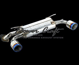 Power Craft RS Exhaust Muffler System with Tips - Dual Tail (Stainless) for Toyota 86 ZN6