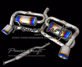 Power Craft Tornado Exhaust Muffler System with Tips (Stainless with Titanium) for Toyota 86 / BRZ