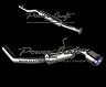 Power Craft Exhaust Muffler System with Center Pipe and Tip - Single Tail (Stainless) for Toyota 86 / BRZ