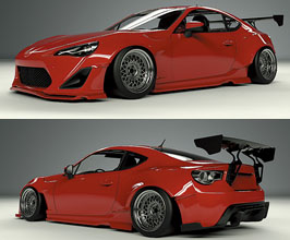 TRA KYOTO Co Rocket Bunny Wide Body Kit - Version 1 (FRP) for Toyota 86 ZN6