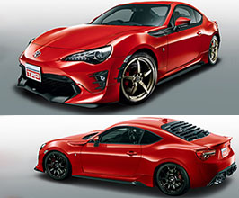 TRD Aero Half Spoiler Kit with Rear Muffler Garnishes for Toyota 86 ZN6