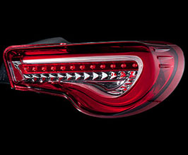 Valenti Jewel LED Trad Sequential Model Tail Lamps (Half Red and Chrome) for Toyota 86 ZN6