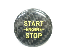 REVEL GT Dry Engine Start Button Overlay Cover (Dry Carbon Fiber) for Toyota 86 ZN6