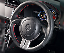 DAMD SS358-Z Sports Steering Wheel (Black Leather with Red Stich) for Toyota 86 ZN6
